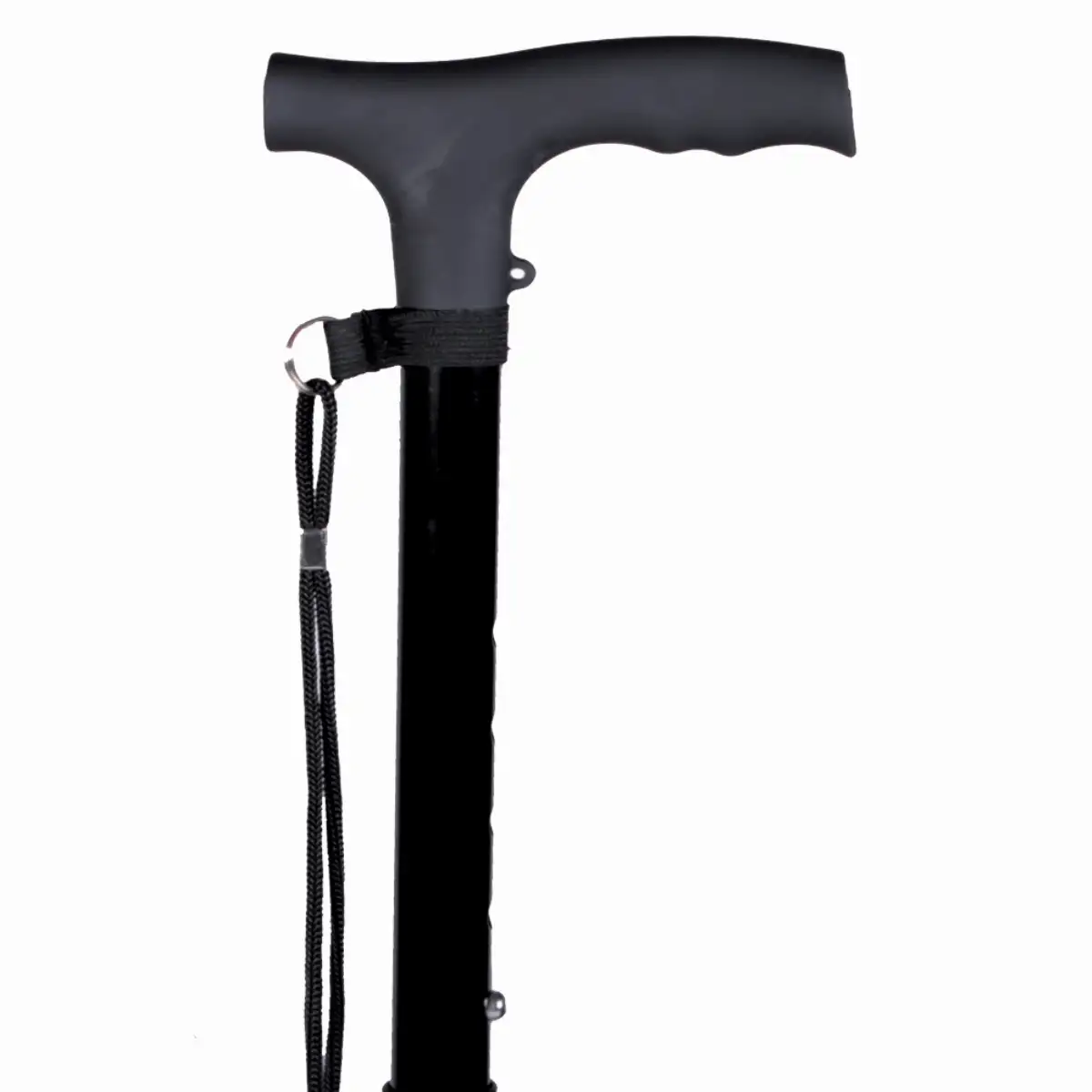canne t noir pliante