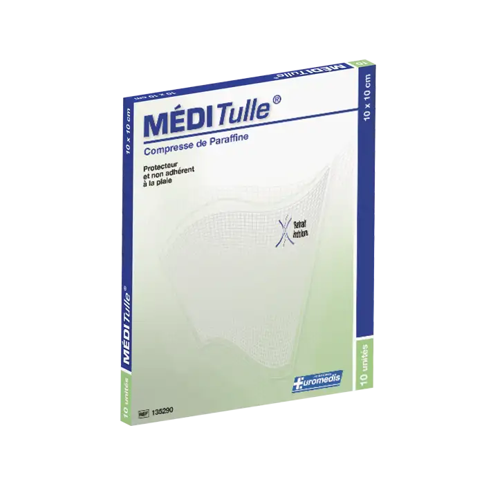 compresse grasse meditulle 10x10cm